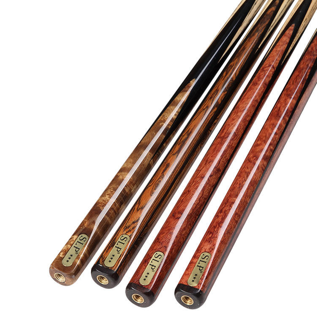 SLP 10mm Luxo One Piece Cue Stick Bilhar 4 Emendas de Madeira Sombra Vermelha e Ébano com Extensor Snooker Cue