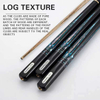 Slp taco de bilhar snooker stick feito à mão concha de abalone embutida 3/4 articulada com extensor e taco de couro bag10mm 11.5mm