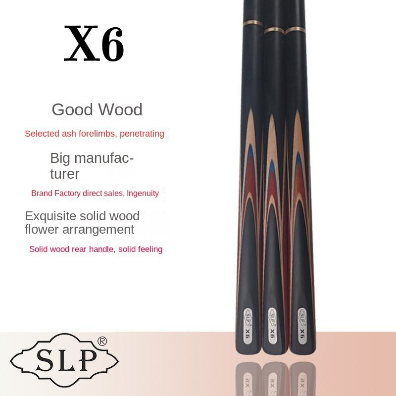 SLP 3/4 Split Cue X6 10mm Preto 8 tacos de billar Cue Stick Bilhar Snooker Cue