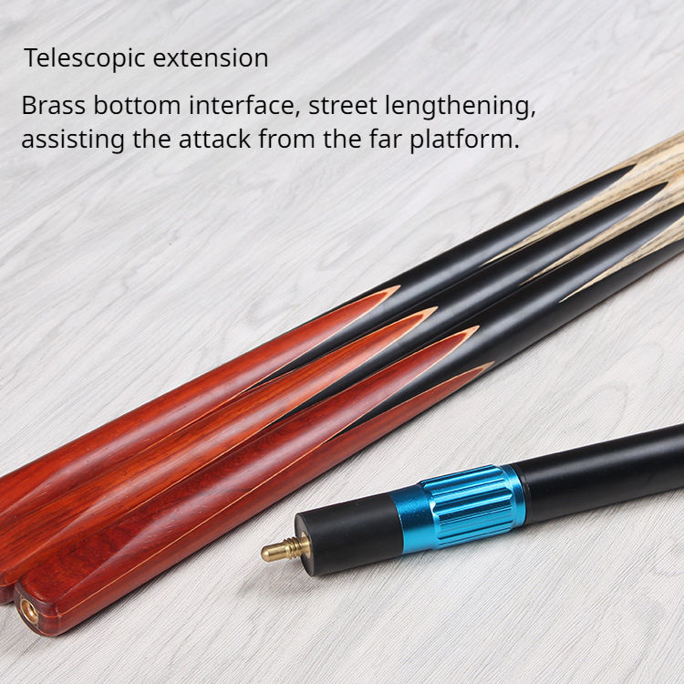SLP 10mm Tacos de billar feitos à mão em madeira de tulipa de uma peça com extensor Taco de bilhar Snooker Cue