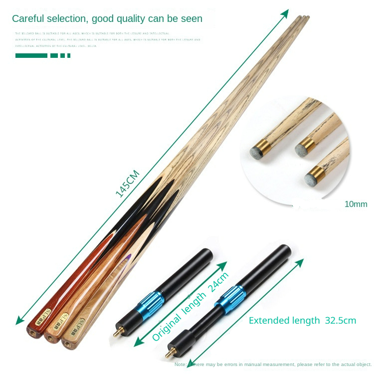 SLP 10mm 3/4 Split Cue com Extensor Chinês preto oito Cue Stick Bilhar Snooker Cue
