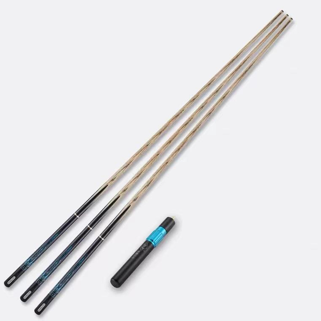 Slp taco de bilhar snooker stick feito à mão concha de abalone embutida 3/4 articulada com extensor e taco de couro bag10mm 11.5mm