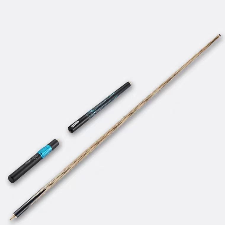 Slp taco de bilhar snooker stick feito à mão concha de abalone embutida 3/4 articulada com extensor e taco de couro bag10mm 11.5mm