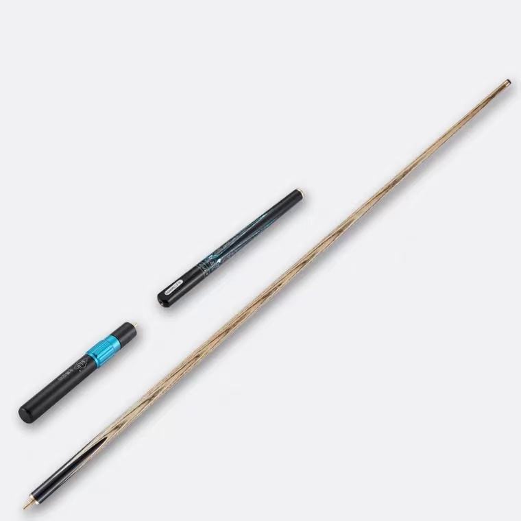Slp taco de bilhar snooker stick feito à mão concha de abalone embutida 3/4 articulada com extensor e taco de couro bag10mm 11.5mm