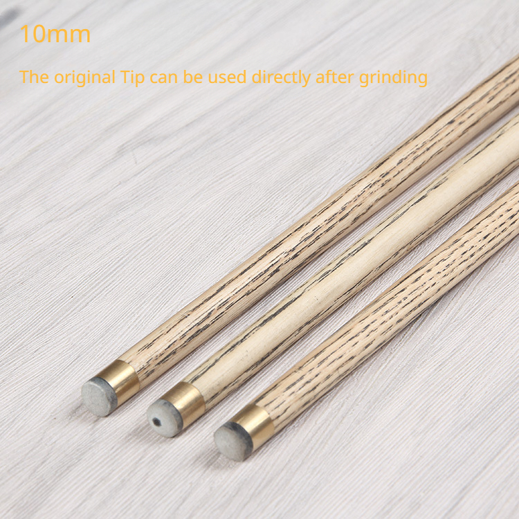 SLP 10mm Taco de uma peça com extensor feito à mão Preto 8 Snooker Cue Stick